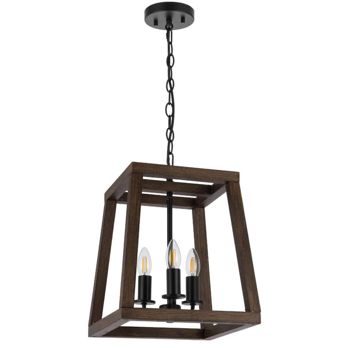 DALTON: Wood Pendant Light (Available in 3 Light, 4 Light & 6 Light)