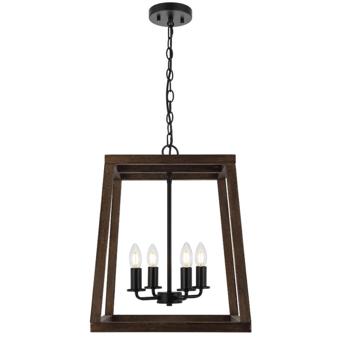 DALTON: Wood Pendant Light (Available in 3 Light, 4 Light & 6 Light)