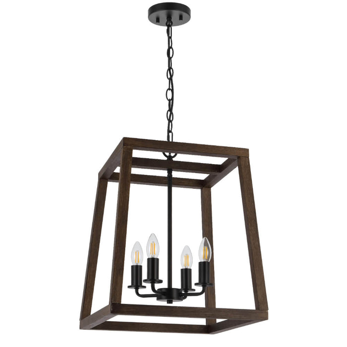 DALTON: Wood Pendant Light (Available in 3 Light, 4 Light & 6 Light)