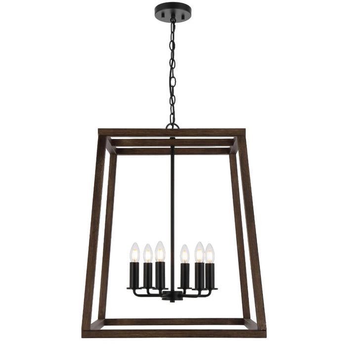 DALTON: Wood Pendant Light (Available in 3 Light, 4 Light & 6 Light)