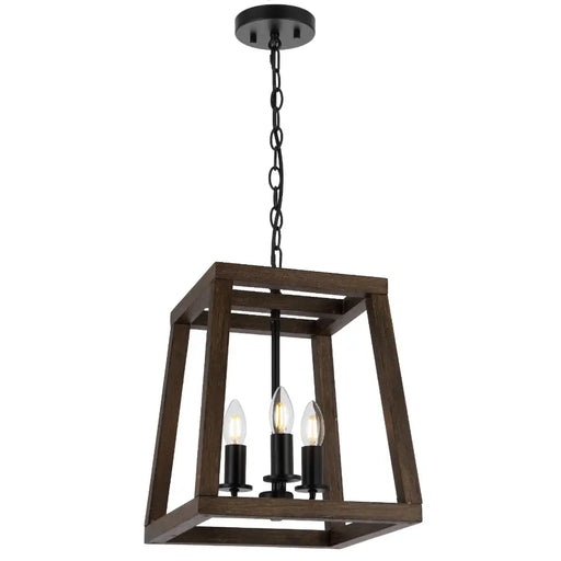 Telbix DALTON: Wood Pendant Light (Available in 3 Light, 4 Light & 6 Light)