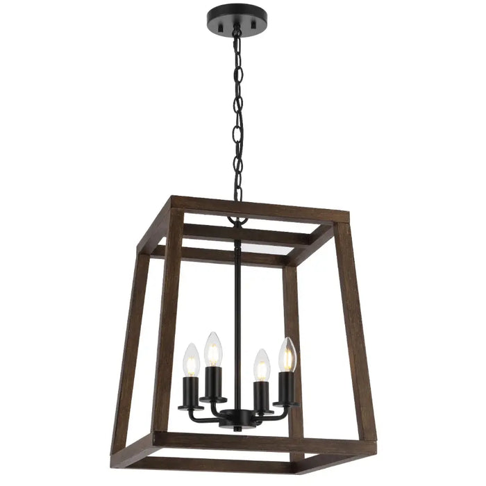 DALTON: Wood Pendant Light (Available in 3 Light, 4 Light & 6 Light)