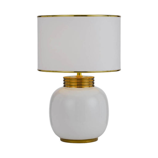 Telbix DAVILA: Modern Ceramic Table Lamp (Avail in Black & White)