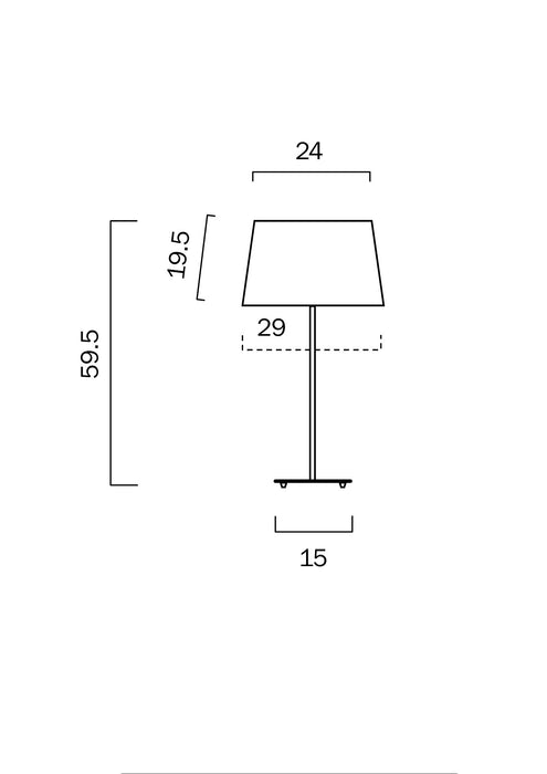 DEVON Table Lamp (Avail. White/Blue)