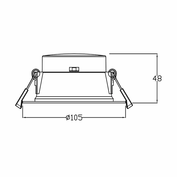 3A DL1196 10W LED Tri-Colour Dimmable Downlight