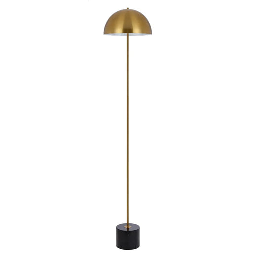 Telbix DOMEZ Modern Floor Lamp with Marble Base and Metal Shade