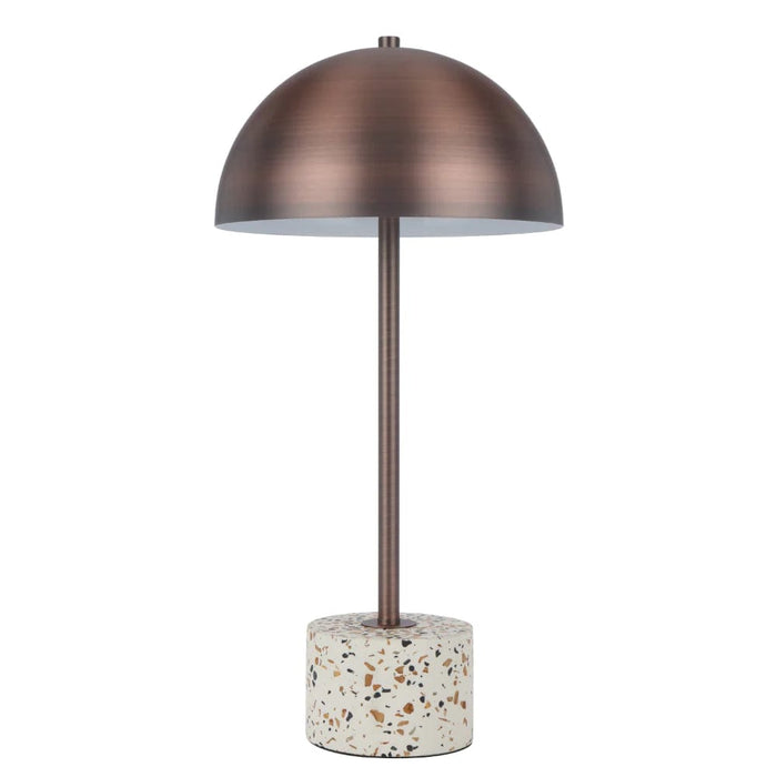 Telbix DOMEZ: Modern Table Lamp with Metal Shade (Avail in Four Colour Combinations)