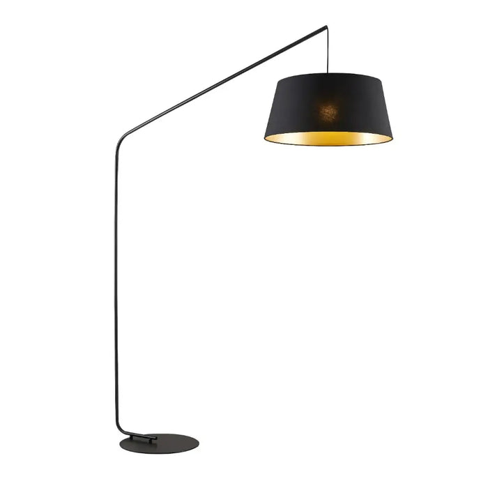 DOWNEY: Metal Floor Lamp with Fabric Shade (Available in Black & White)