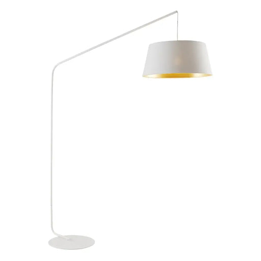 Telbix DOWNEY: Metal Floor Lamp with Fabric Shade (Available in Black & White)