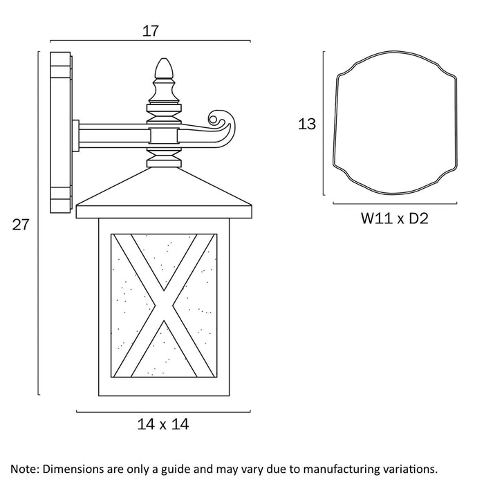 ELDON: Exterior Wall Light (available in Black & White)