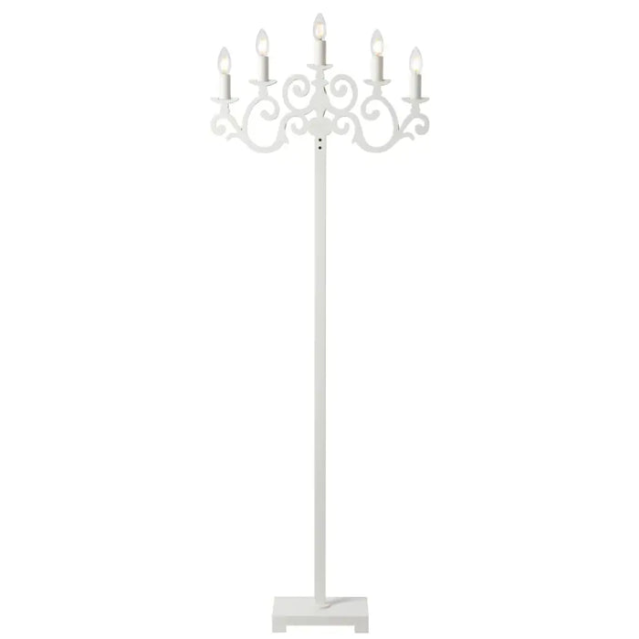 EMPORIA: 5 Light Candelabra Design Floor Lamp (Available in Black & White)