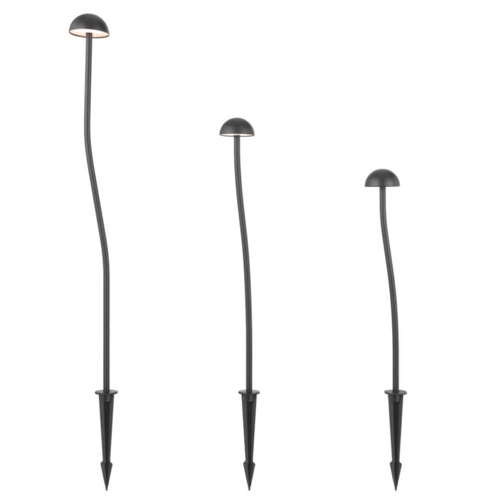 ENOKI: Black 24V IP65 Exterior LED Garden Spike Post Light (Available in Black & White)