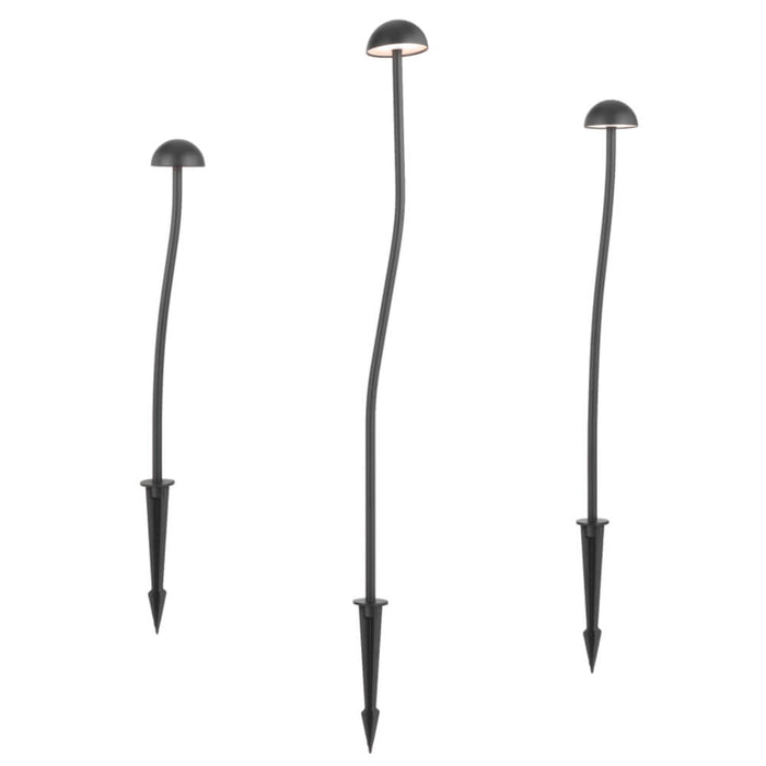 ENOKI: Black 24V IP65 Exterior LED Garden Spike Post Light (Available in Black & White)