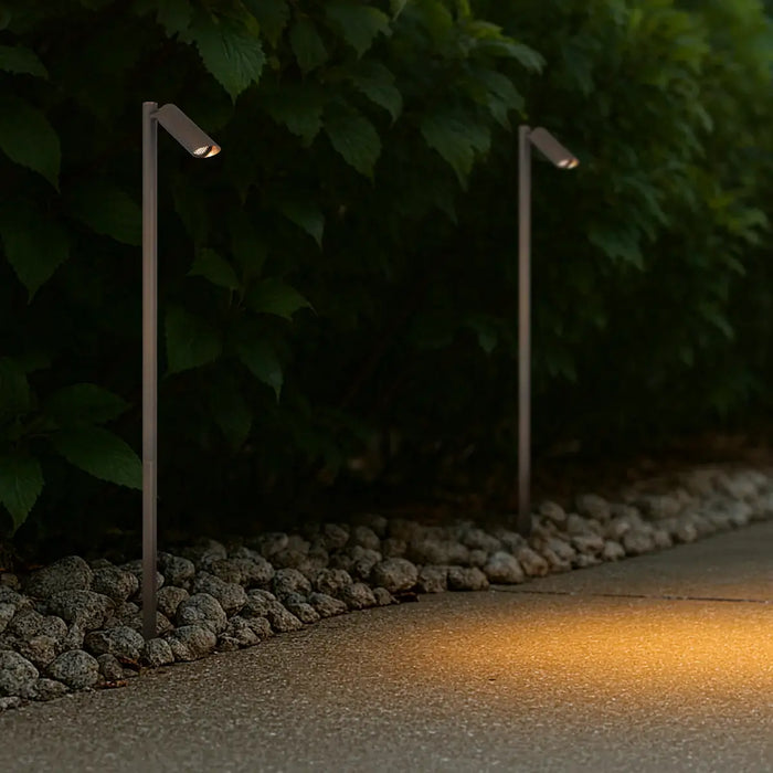 ESLEN: 24V IP65 Exterior LED Garden Spike Post Light (Available in Antique Brass, White & Stainless Steel)