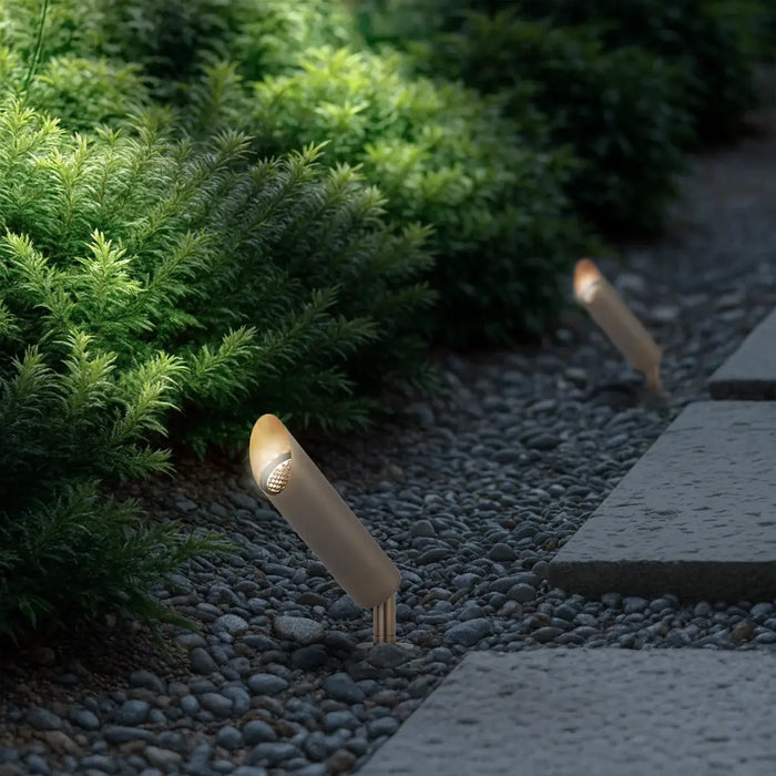 ESLEN: 24V IP65 Exterior LED Garden Spike Light (Available in Antique Brass, White & Stainless Steel)