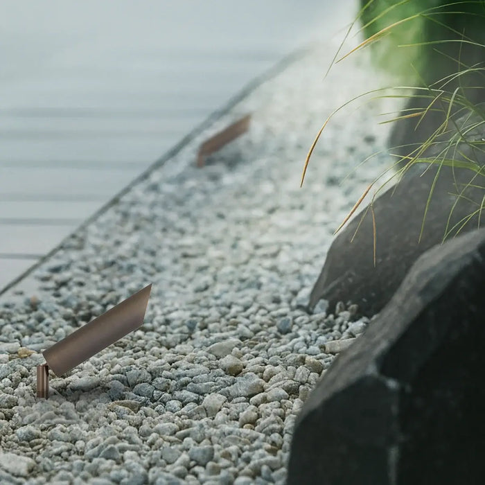 ESLEN: 24V IP65 Exterior LED Garden Spike Light (Available in Antique Brass, White & Stainless Steel)