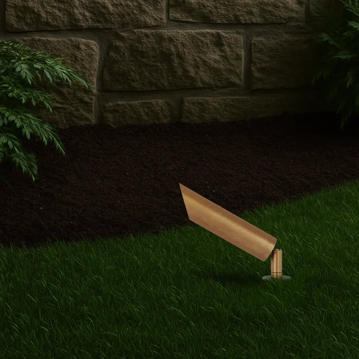 ESLEN: 24V IP65 Exterior LED Garden Spike Light (Available in Antique Brass, White & Stainless Steel)