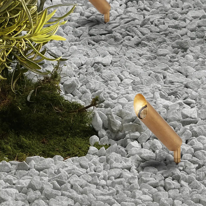 ESLEN: 24V IP65 Exterior LED Garden Spike Light (Available in Antique Brass, White & Stainless Steel)