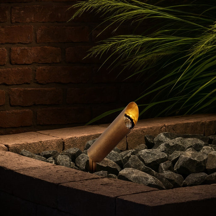 ESLEN: 24V IP65 Exterior LED Garden Spike Light (Available in Antique Brass, White & Stainless Steel)