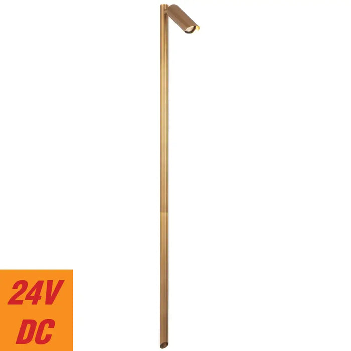 ESLEN: 24V IP65 Exterior LED Garden Spike Post Light (Available in Antique Brass, White & Stainless Steel)