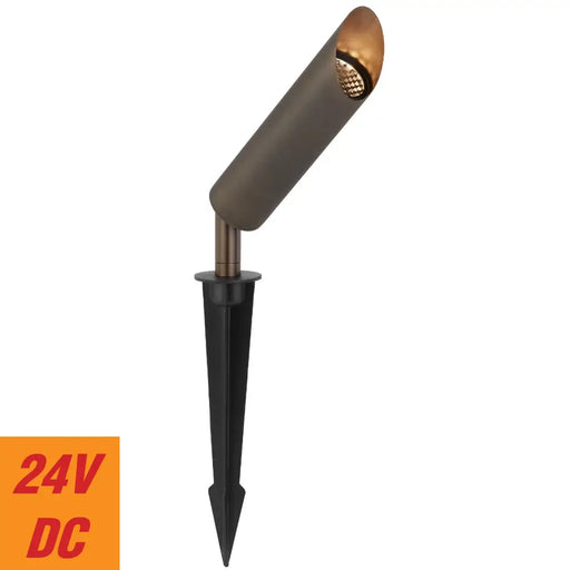 Telbix ESLEN: 24V IP65 Exterior LED Garden Spike Light (Available in Antique Brass, White & Stainless Steel)