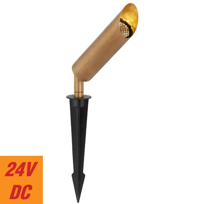ESLEN: 24V IP65 Exterior LED Garden Spike Light (Available in Antique Brass, White & Stainless Steel)