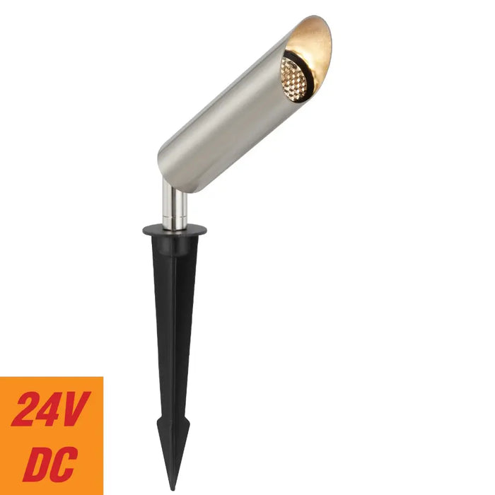 ESLEN: 24V IP65 Exterior LED Garden Spike Light (Available in Antique Brass, White & Stainless Steel)