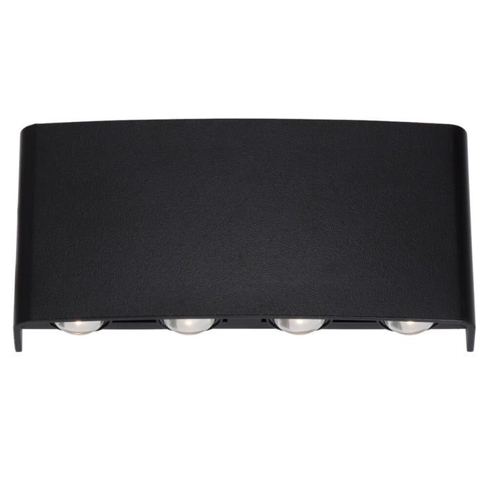 EYVOR: Black Up/Down LED Wall Light (Available in 4 Light & 8 Light)