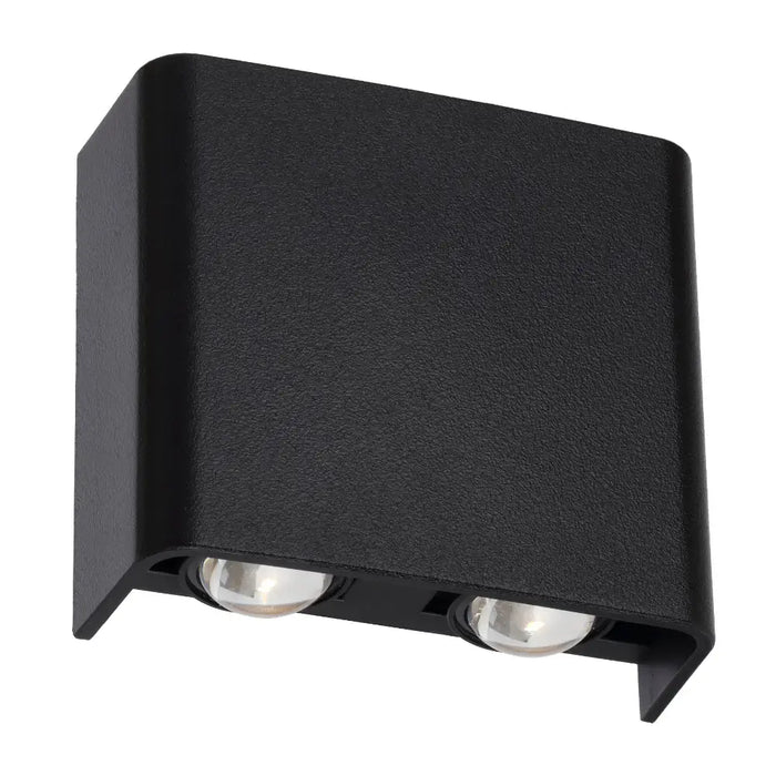 Telbix EYVOR: Black Up/Down LED Wall Light (Available in 4 Light & 8 Light)