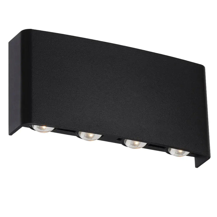 EYVOR: Black Up/Down LED Wall Light (Available in 4 Light & 8 Light)