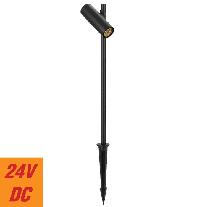 FLANK: 24V Exterior LED Garden Spike Light (Available in Rust, Green & Black)