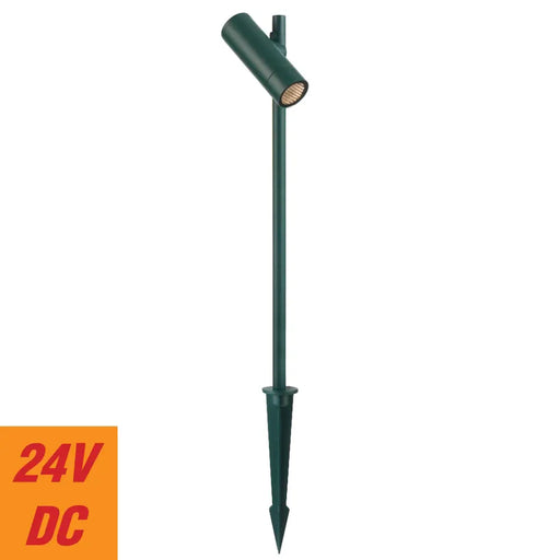 Telbix FLANK: 24V Exterior LED Garden Spike Light (Available in Rust, Green & Black)