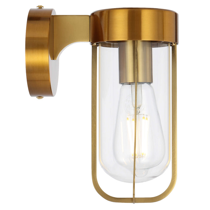 FONSECA: IP44 Outdoor Wall Light with Glass Diffuser (available in Black & Antique Gold)