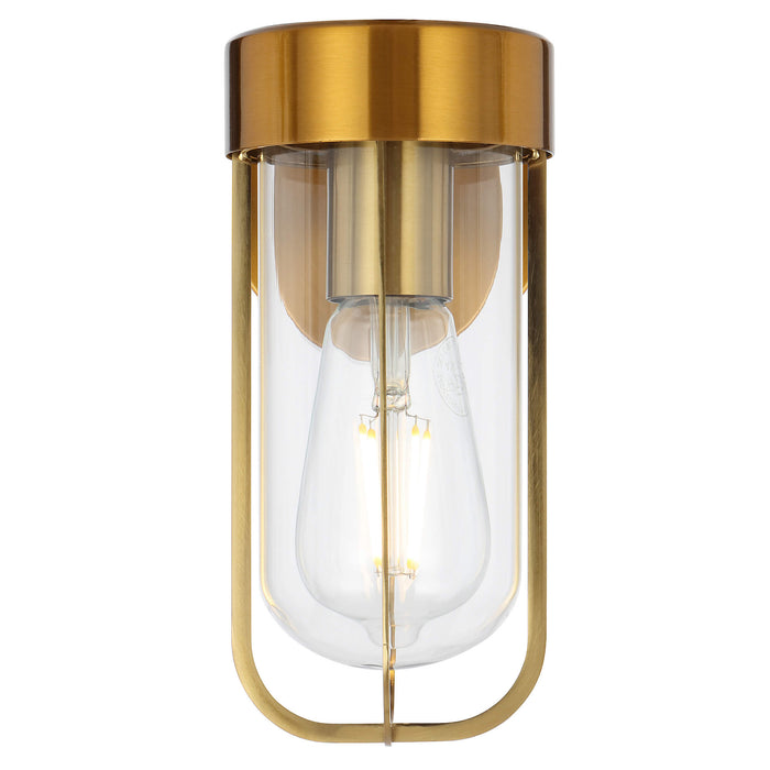 FONSECA: IP44 Outdoor Wall Light with Glass Diffuser (available in Black & Antique Gold)