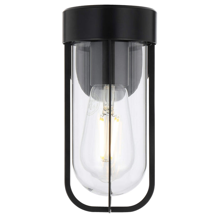 FONSECA: IP44 Outdoor Wall Light with Glass Diffuser (available in Black & Antique Gold)