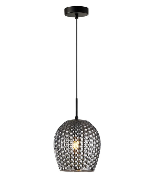 CLA FOSSETTA: Interior Wine Glass Shape Dimpled Pendant Lights (avail in Amber & Smoke)