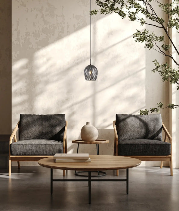 FOSSETTA: Interior Wine Glass Shape Dimpled Pendant Lights (avail in Amber & Smoke)