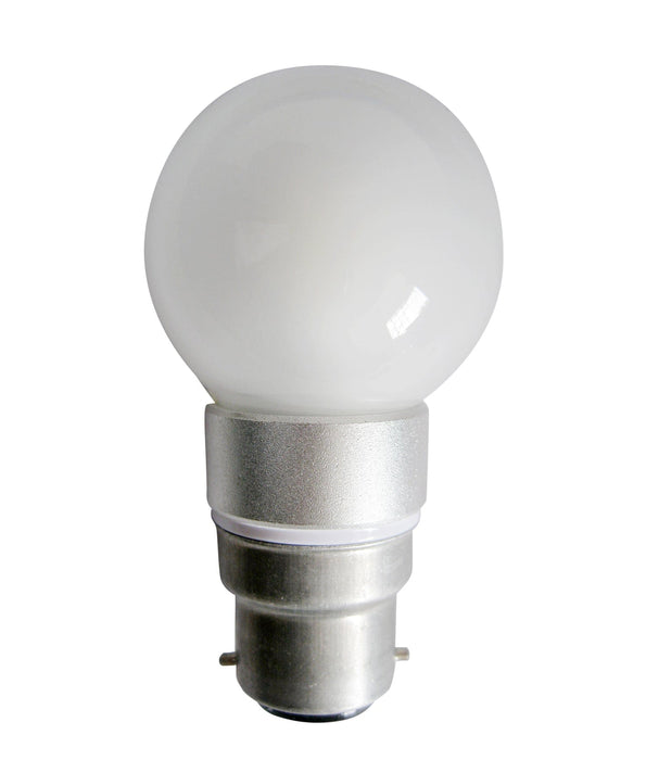 4W 5000K Frosted/Clear Fancy Round LED Globe (Avail in B22 & E27)