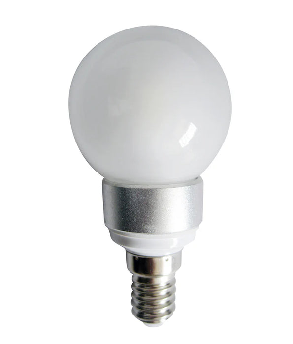 6W Frosted Fancy Round LED Globe (Avail in B22, B14 & E14)