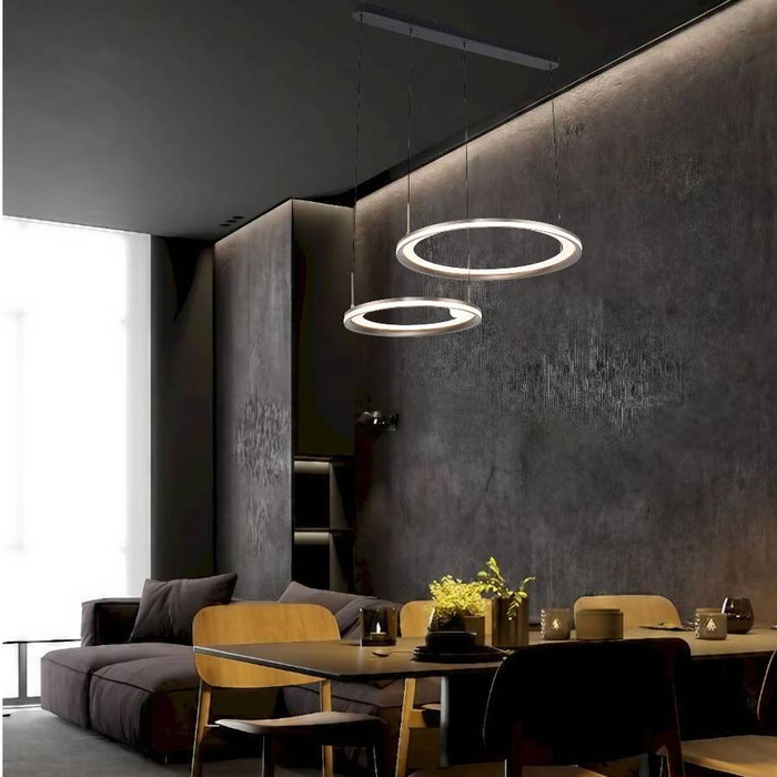 FULCRUM: 2 Light Dimmable LED Pendant