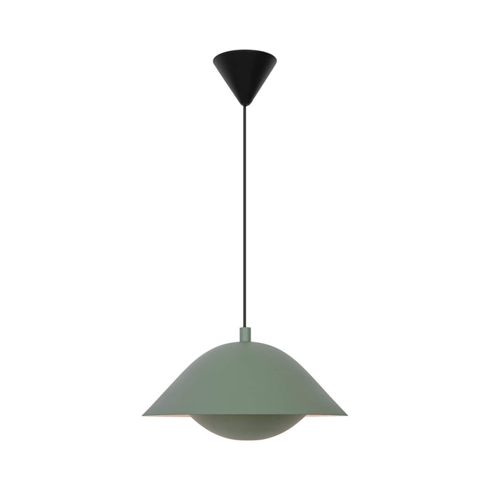 FREYA 35cm Metal Pendant Light (avail in Black, Beige & Dusty Green)