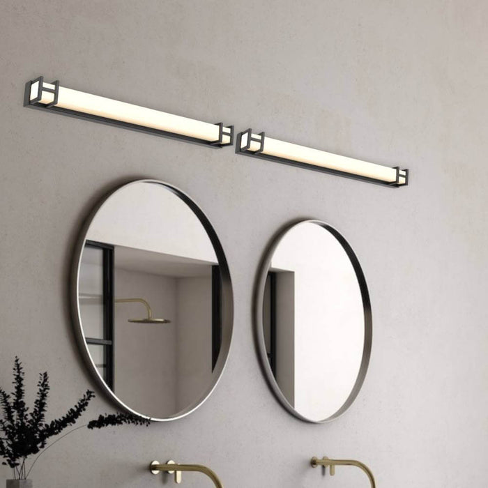 GILSON: 3 CCT LED Vanity Wall Light (Available in Antique Gold, Black & Chrome, 3 Sizes)