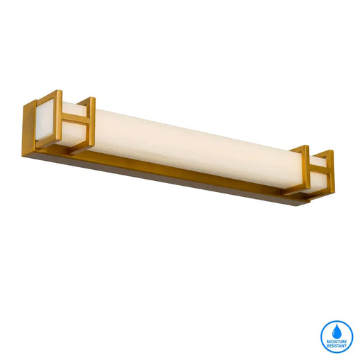 Telbix GILSON: 3 CCT LED Vanity Wall Light (Available in Antique Gold, Black & Chrome, 3 Sizes)