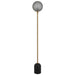 Telbix GINA: Metal Floor Lamp with Glass Shade (Available in Black & Beige)