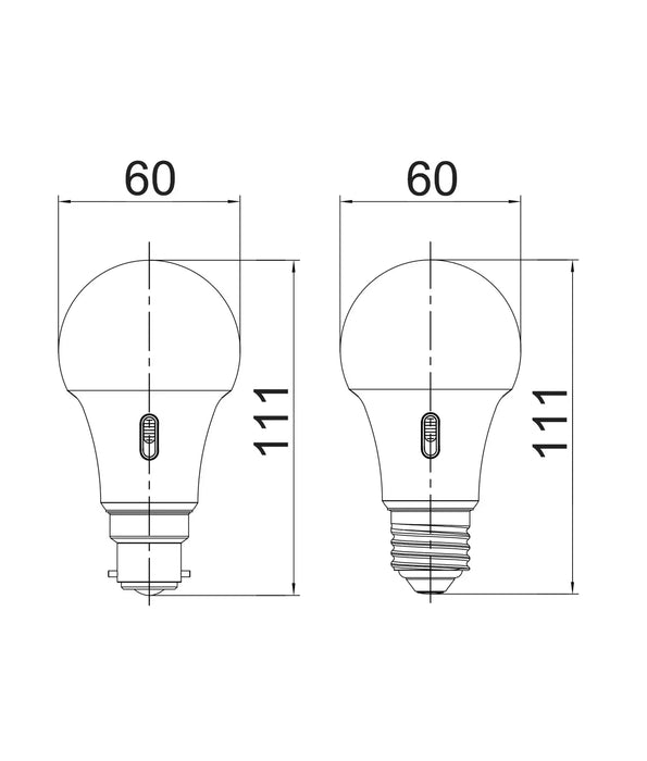 GLSTRI: 10W Dimmable LED GLS Tri-CCT Dimmable Globes Frosted Diffuser