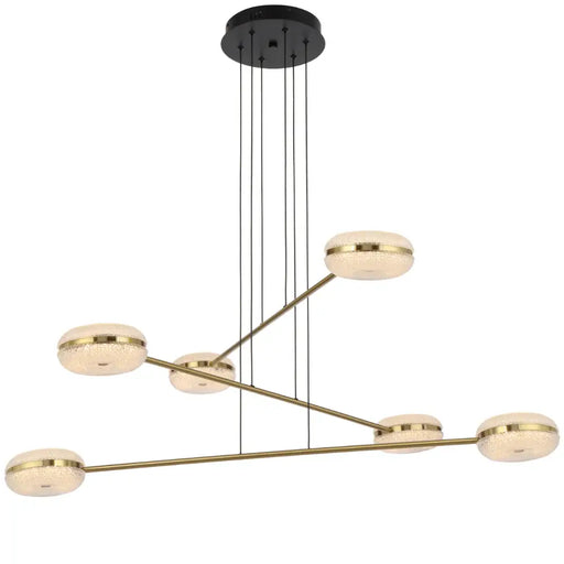 Telbix GOVAN: Antique Gold 6 Light Pendant