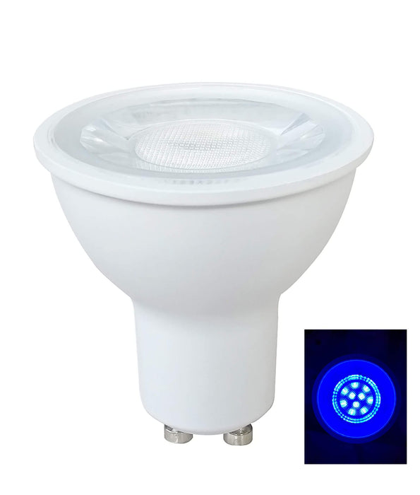 5W GU10 Coloured LED Globes (Avail in Blue & Red)