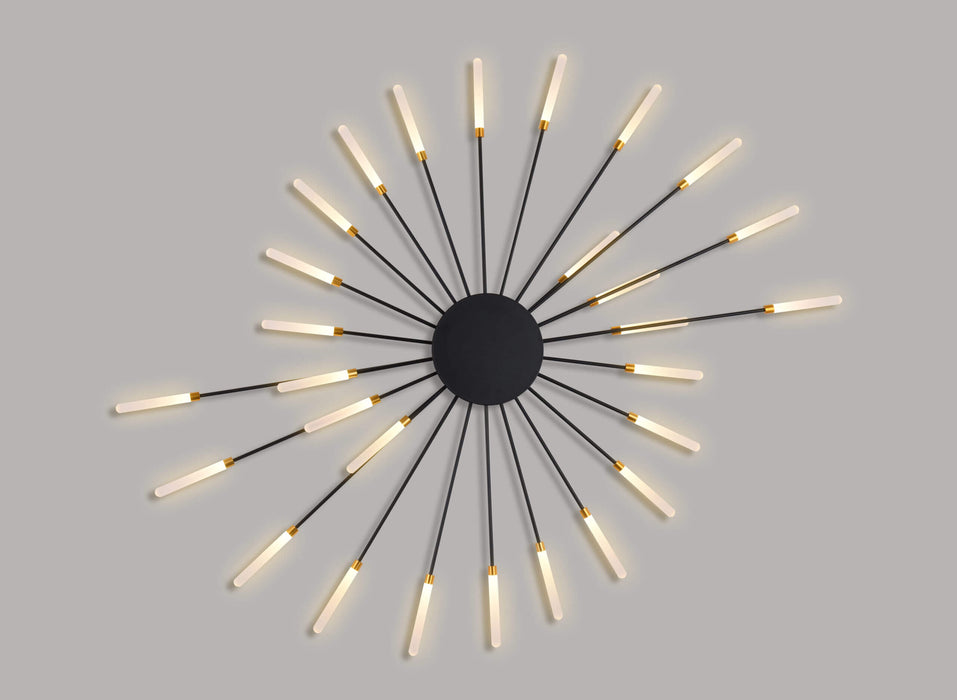 GIRANDOLA: 28 & 42 Light Opal Glass LED CTC Wall Light (Available in Black & Gold)