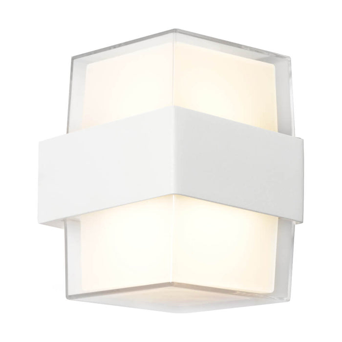 Cougar HAAST: 2 Light LED Exterior Wall Light with Clear/Opal Diffuser (Available in Black & White)