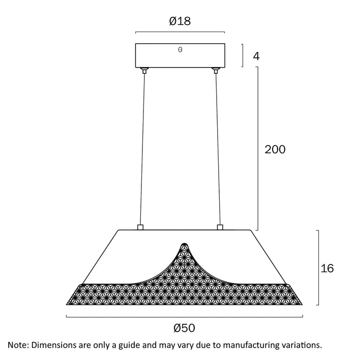 HALIFAX: Bronze Contemporary Design LED Pendant Light (Available in 35cm & 50cm)